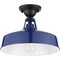Progress Lighting Cedar Springs Collection Navy One-Light Semi-Flush Mount P550070-091 - alternate 1